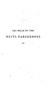 Les mille et une nuits parisiennes